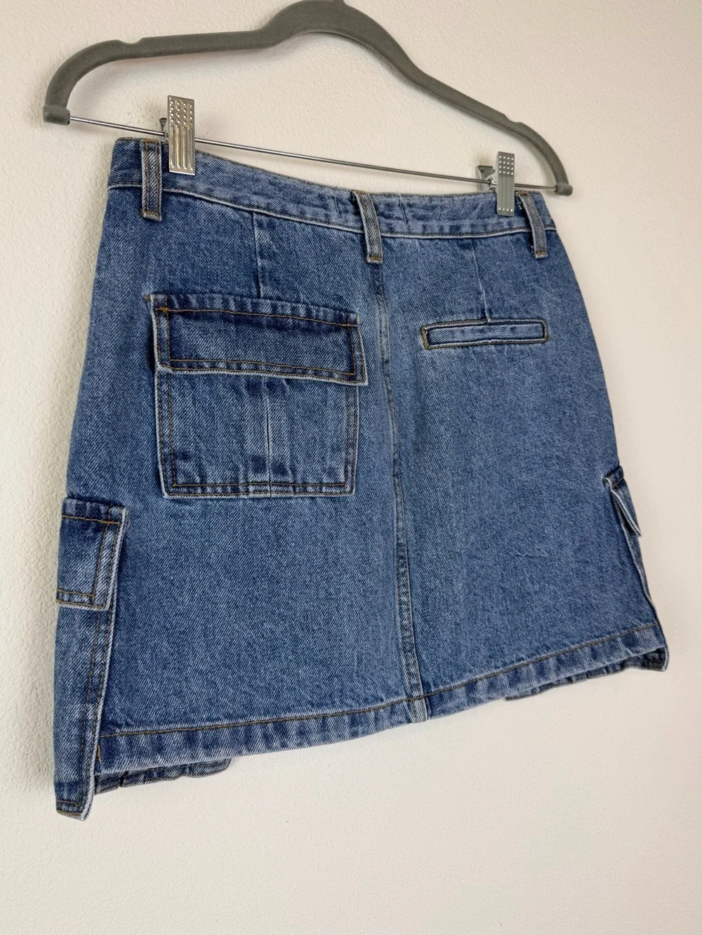 The Frankie Shop Taylor Denim Cargo Skirt Size Small